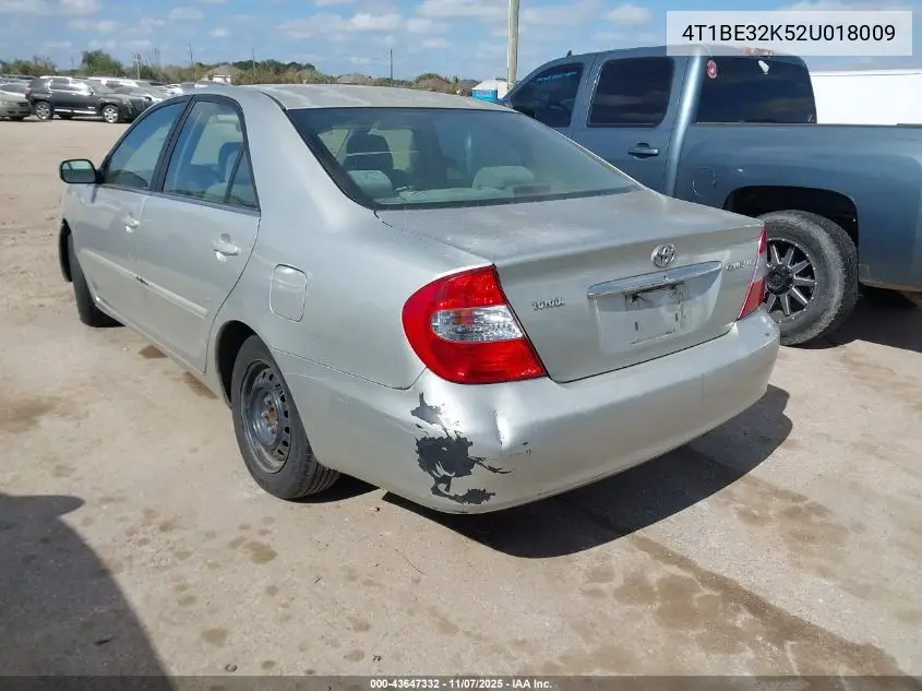 4T1BE32K52U018009 2002 Toyota Camry Le