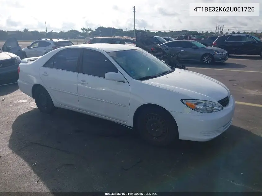 4T1BE32K62U061726 2002 Toyota Camry Le