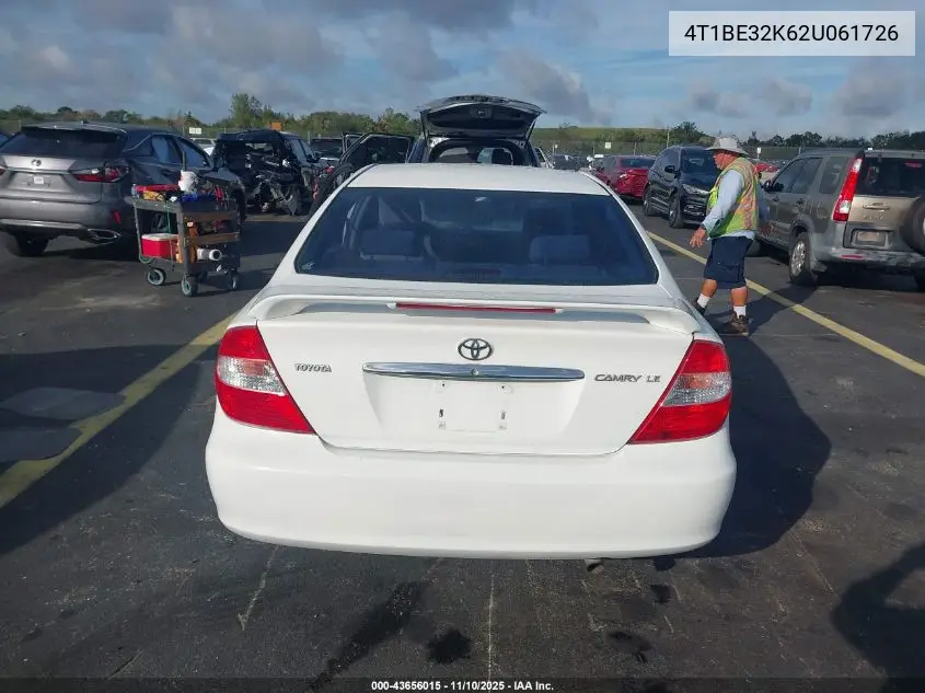 4T1BE32K62U061726 2002 Toyota Camry Le