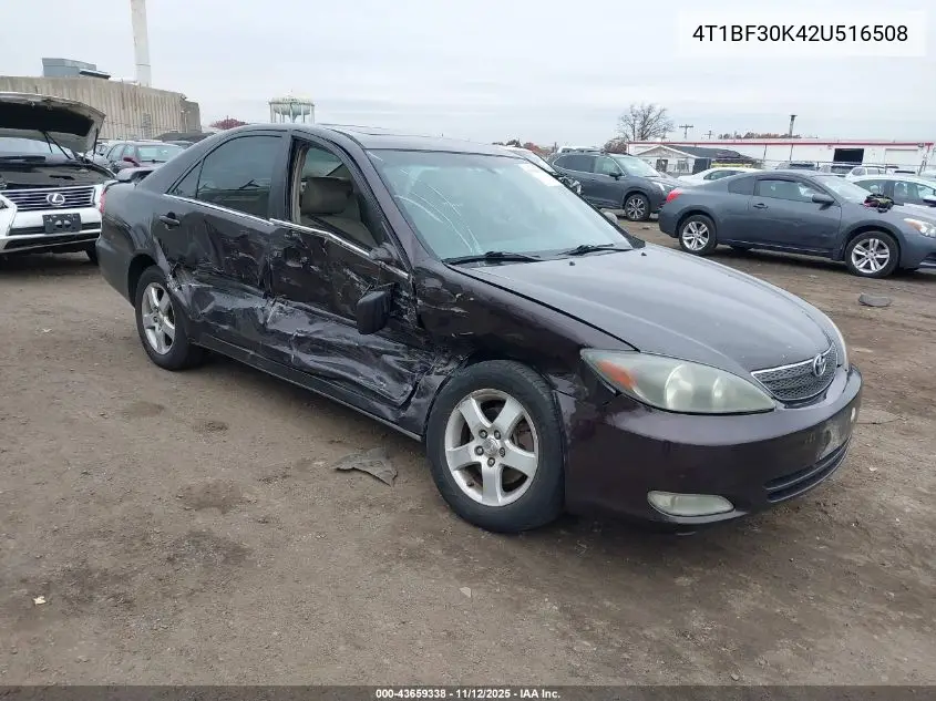 4T1BF30K42U516508 2002 Toyota Camry Se V6