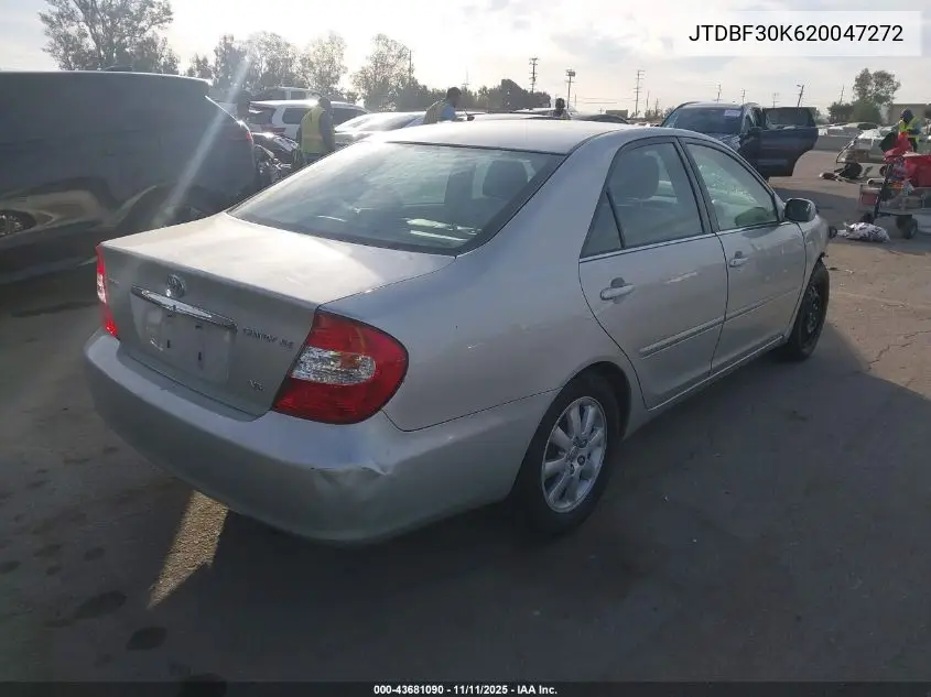 JTDBF30K620047272 2002 Toyota Camry Xle V6