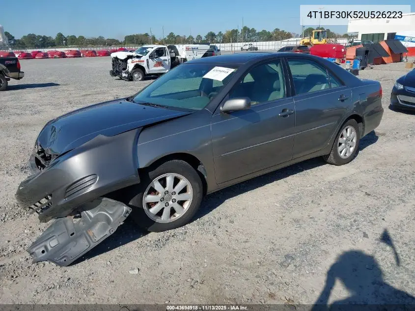 4T1BF30K52U526223 2002 Toyota Camry Xle V6