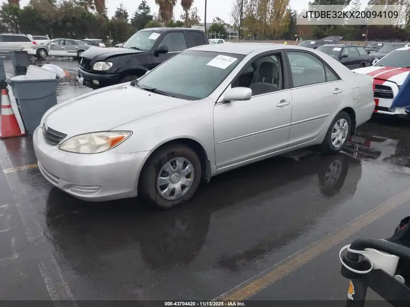 JTDBE32KX20094109 2002 Toyota Camry Le/Xle