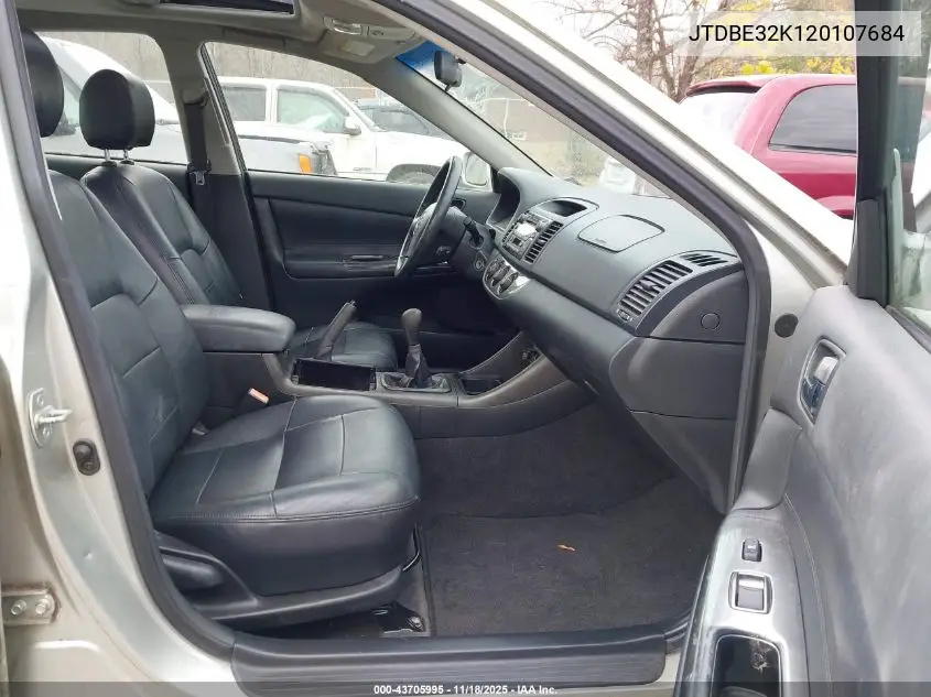 JTDBE32K120107684 2002 Toyota Camry Se