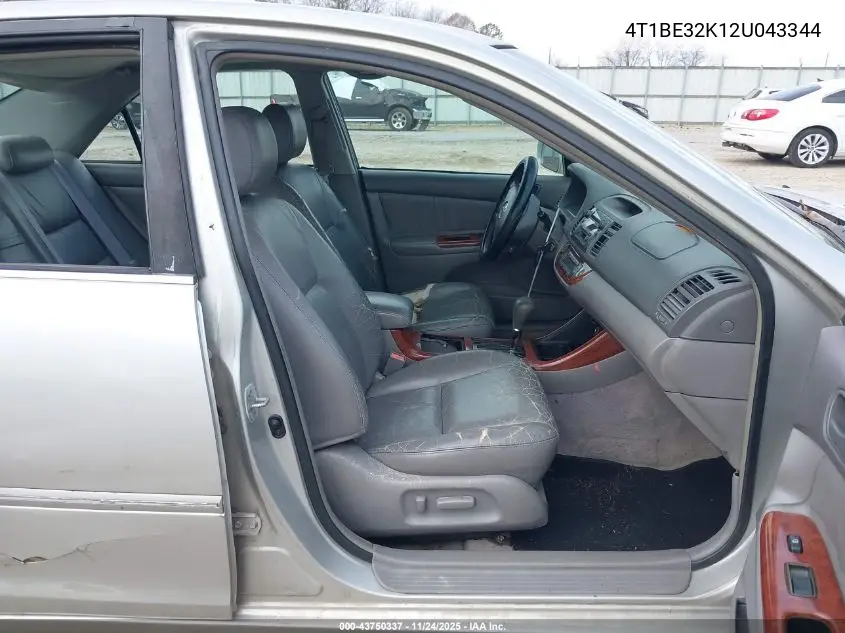 4T1BE32K12U043344 2002 Toyota Camry Xle