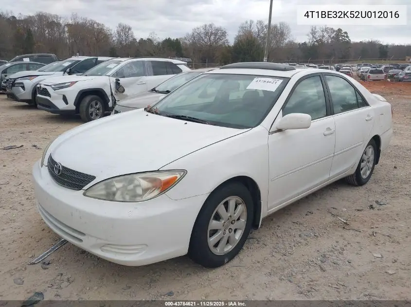 4T1BE32K52U012016 2002 Toyota Camry Le