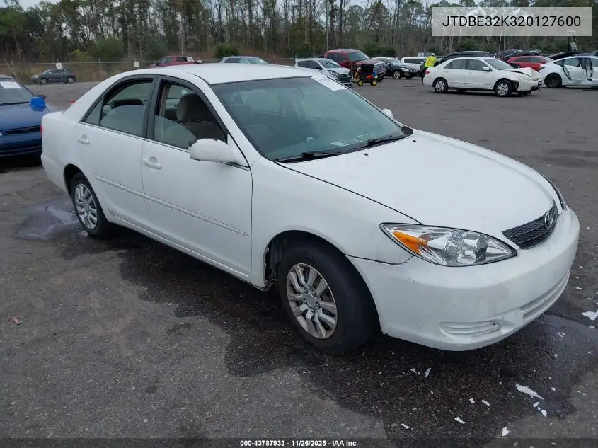 JTDBE32K320127600 2002 Toyota Camry Le