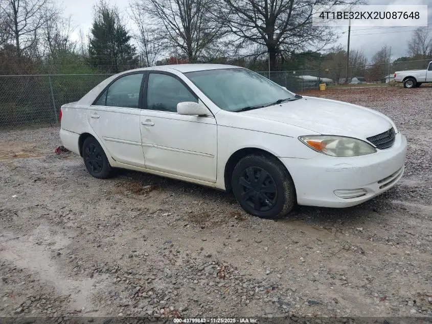 4T1BE32KX2U087648 2002 Toyota Camry Le