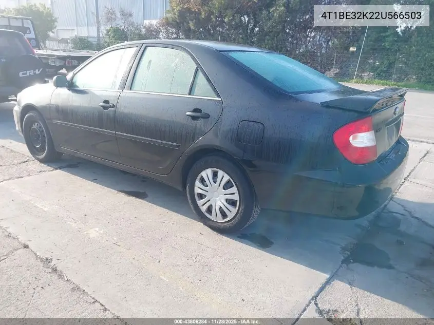 4T1BE32K22U566503 2002 Toyota Camry Se