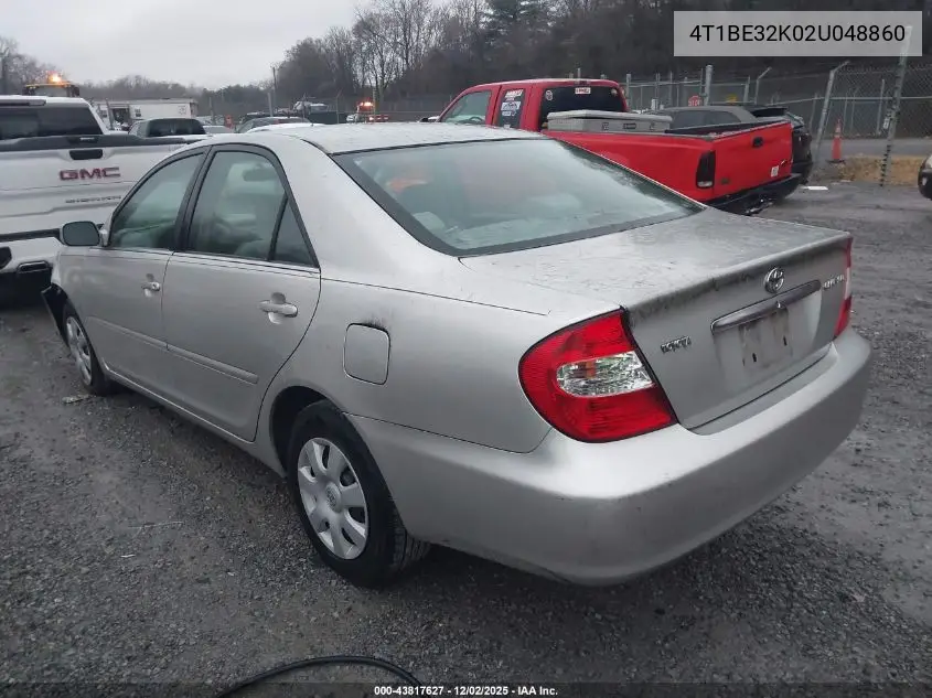 4T1BE32K02U048860 2002 Toyota Camry Le