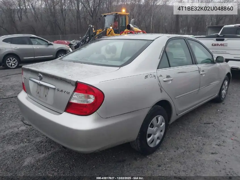 4T1BE32K02U048860 2002 Toyota Camry Le