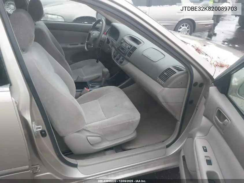 JTDBE32K820089703 2002 Toyota Camry Le