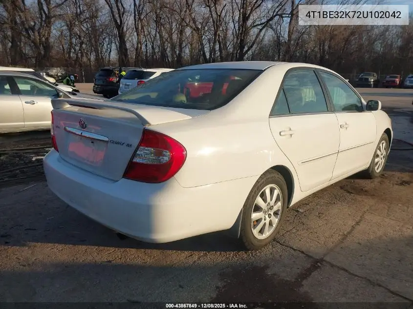 4T1BE32K72U102042 2002 Toyota Camry Xle