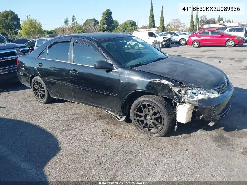 4T1BE30KX2U089936 2002 Toyota Camry Le