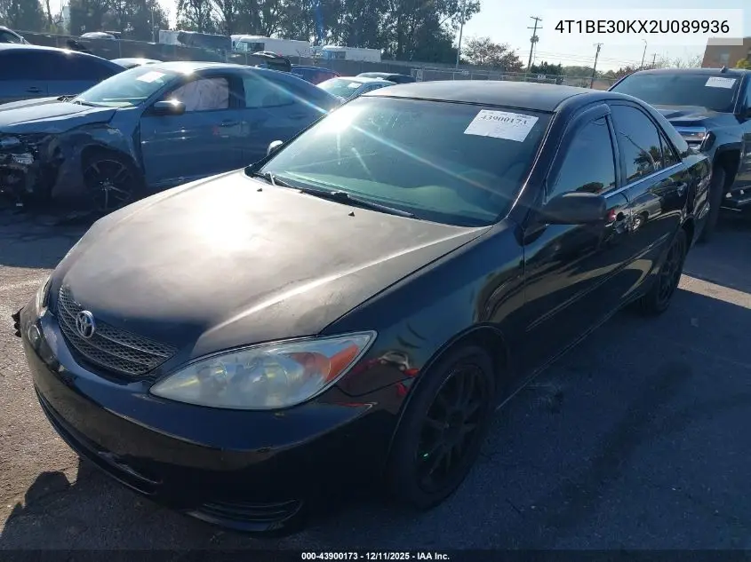 4T1BE30KX2U089936 2002 Toyota Camry Le