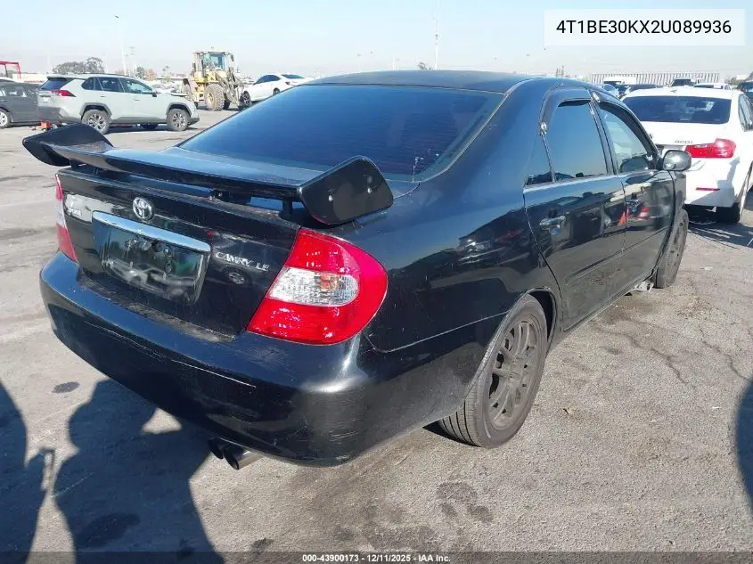 4T1BE30KX2U089936 2002 Toyota Camry Le