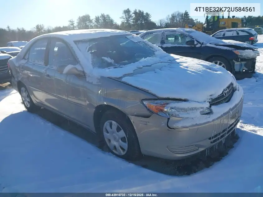 4T1BE32K72U584561 2002 Toyota Camry Le