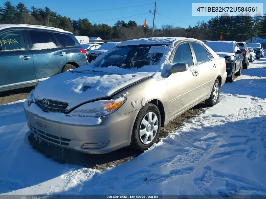 4T1BE32K72U584561 2002 Toyota Camry Le