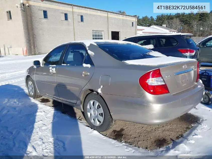 4T1BE32K72U584561 2002 Toyota Camry Le