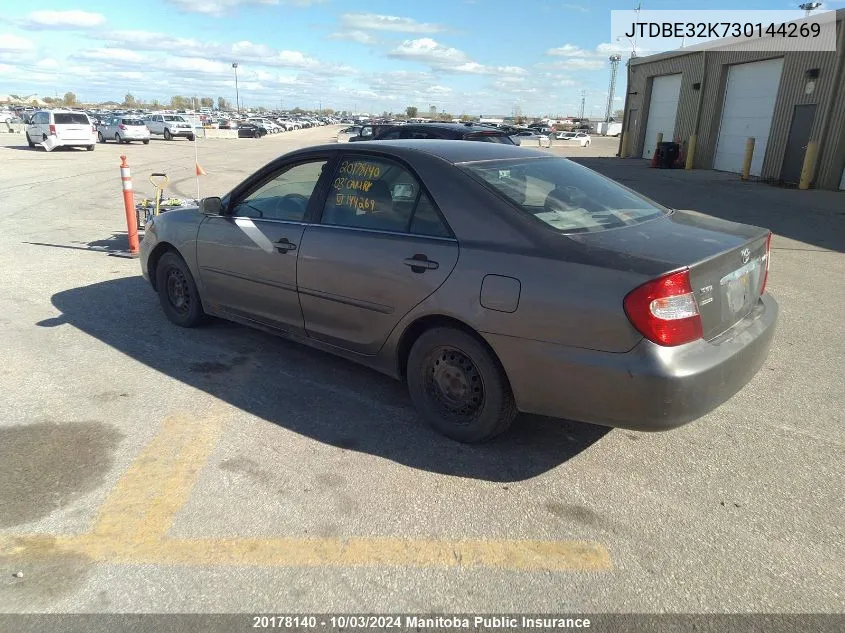 JTDBE32K730144269 2003 Toyota Camry Le