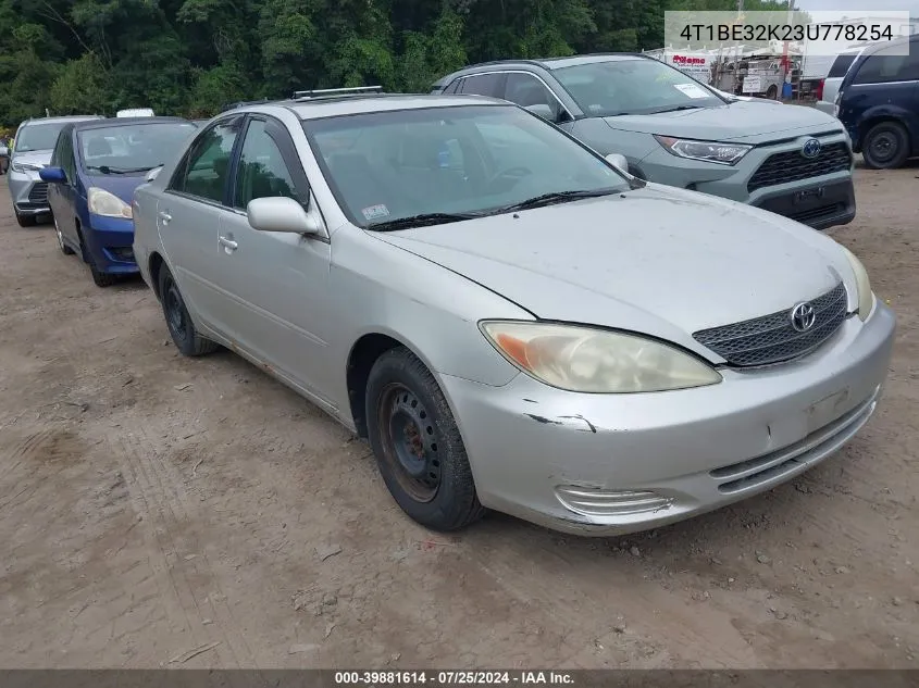 4T1BE32K23U778254 2003 Toyota Camry Le