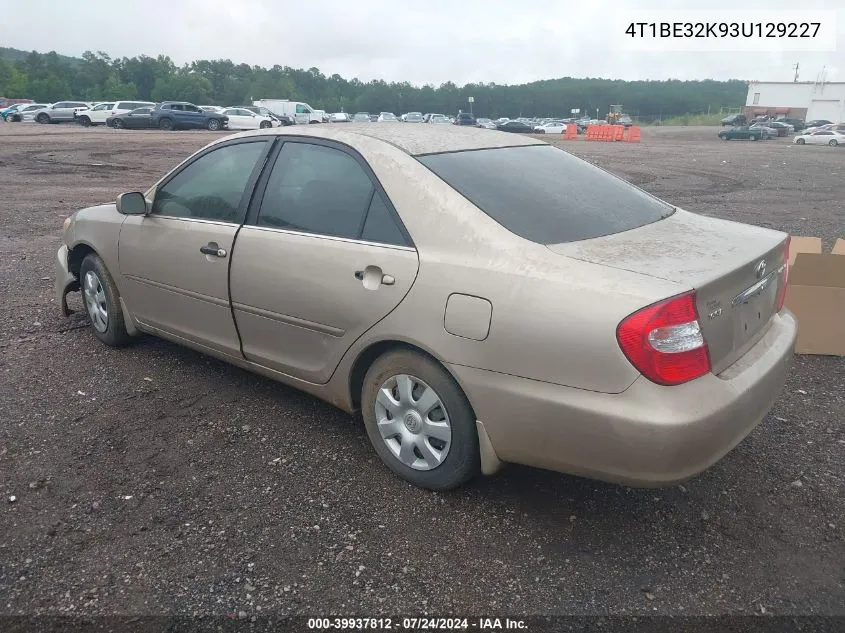 4T1BE32K93U129227 2003 Toyota Camry Le