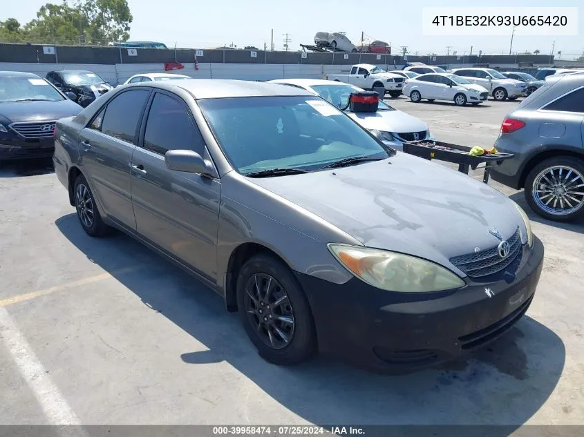 4T1BE32K93U665420 2003 Toyota Camry Le/Se/Xle