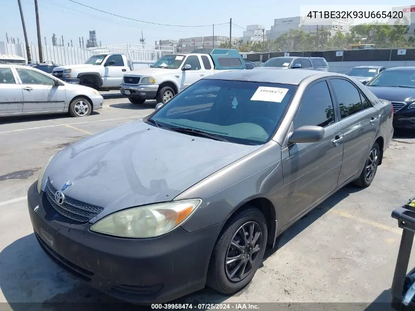 4T1BE32K93U665420 2003 Toyota Camry Le/Se/Xle