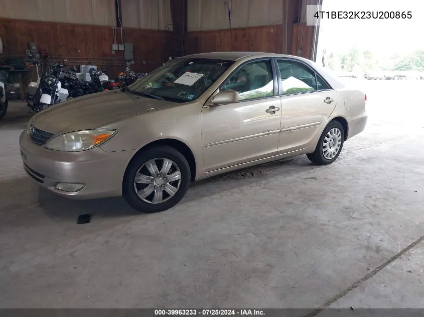 4T1BE32K23U200865 2003 Toyota Camry Xle