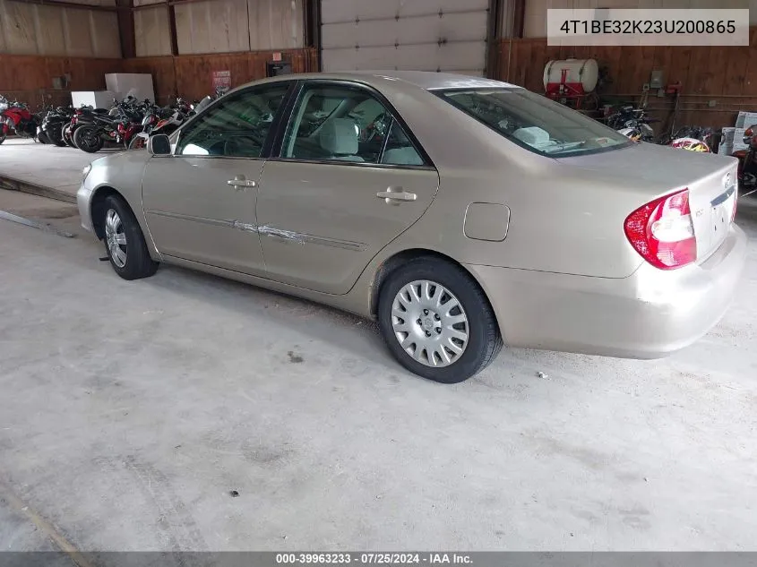 4T1BE32K23U200865 2003 Toyota Camry Xle