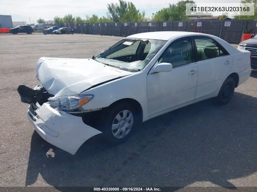 4T1BE32K63U203168 2003 Toyota Camry Le