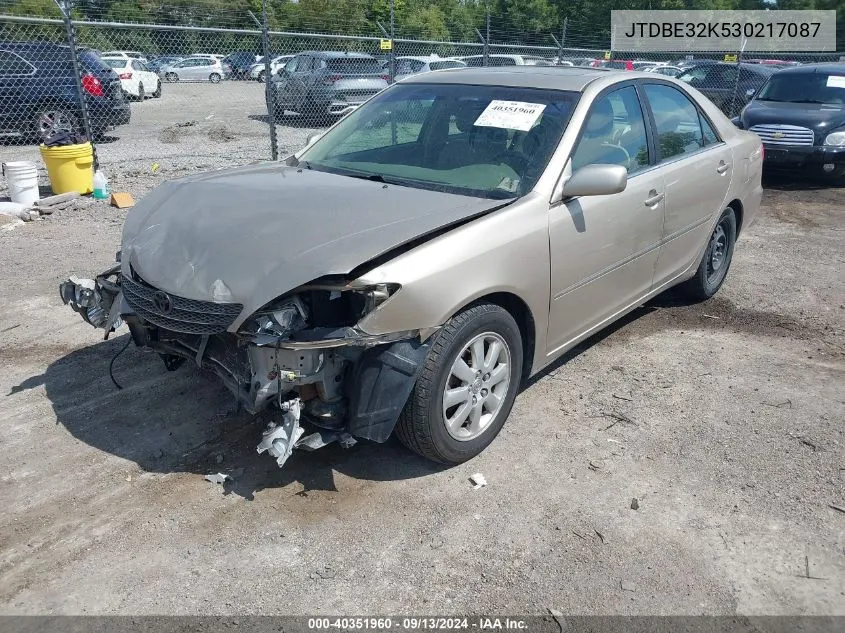 JTDBE32K530217087 2003 Toyota Camry Le/Se/Xle