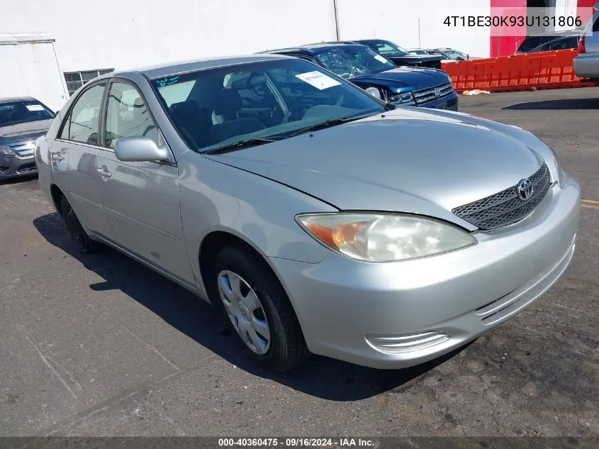 4T1BE30K93U131806 2003 Toyota Camry Le