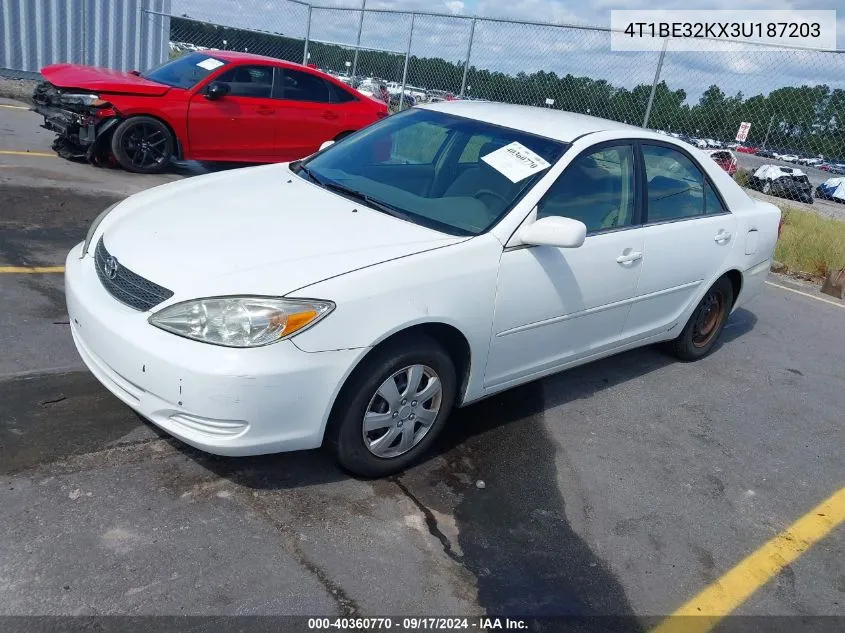 4T1BE32KX3U187203 2003 Toyota Camry Le