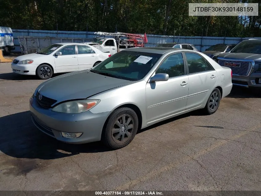 JTDBF30K930148159 2003 Toyota Camry Xle V6