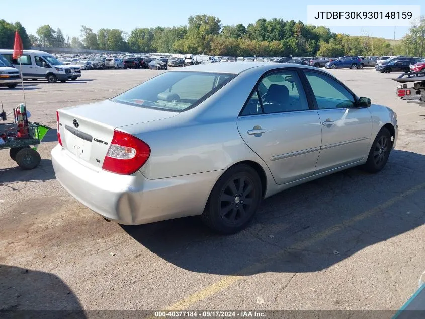 JTDBF30K930148159 2003 Toyota Camry Xle V6