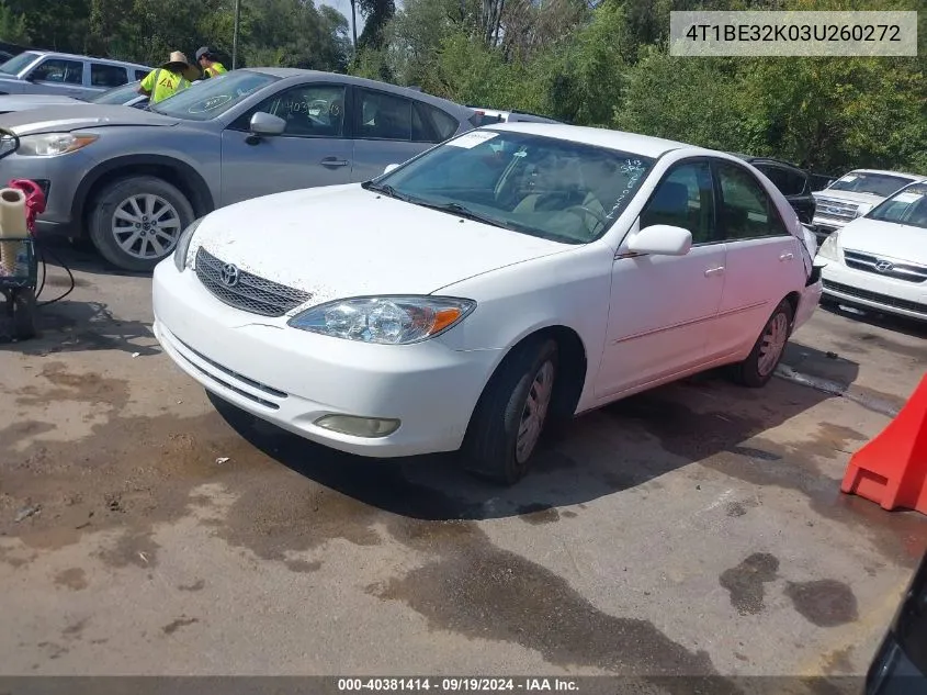 4T1BE32K03U260272 2003 Toyota Camry Xle