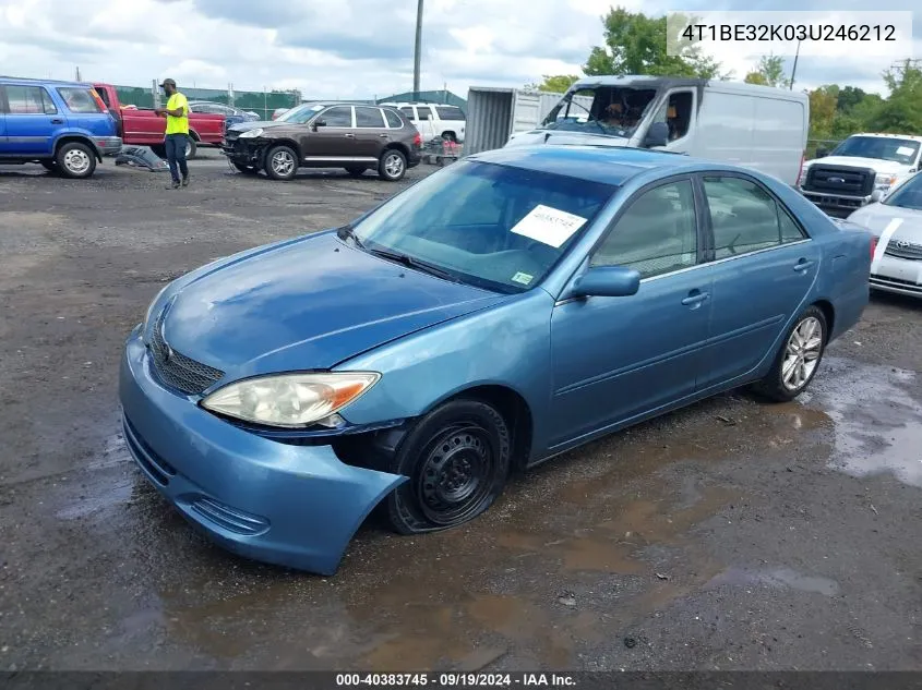 4T1BE32K03U246212 2003 Toyota Camry Le