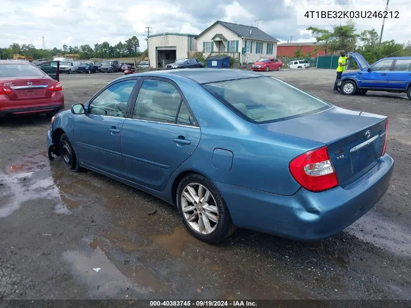 4T1BE32K03U246212 2003 Toyota Camry Le