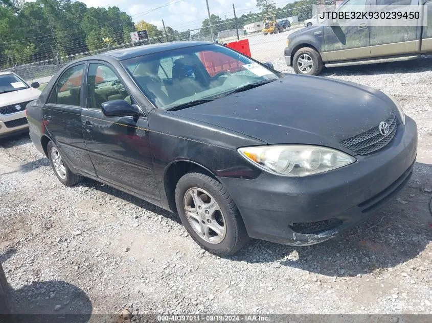 JTDBE32K930239450 2003 Toyota Camry Le