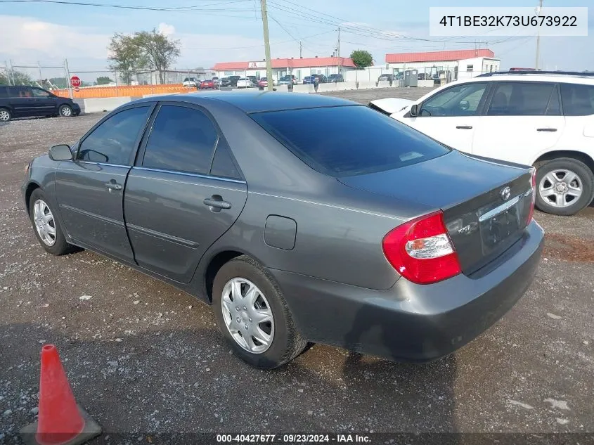 4T1BE32K73U673922 2003 Toyota Camry Xle