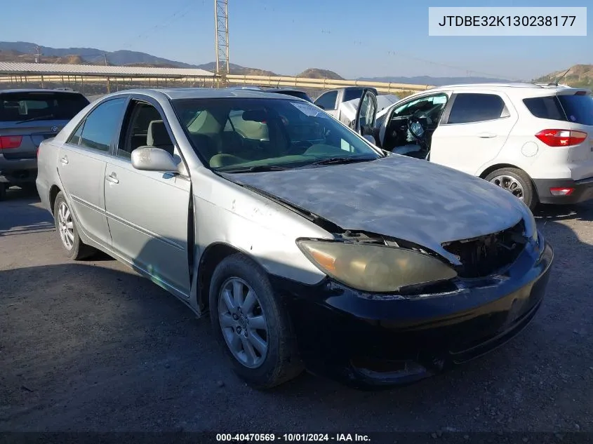 JTDBE32K130238177 2003 Toyota Camry Xle