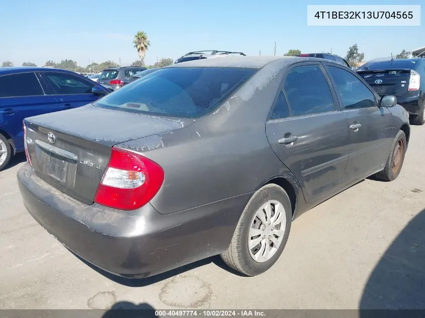 4T1BE32K13U704565 2003 Toyota Camry Le