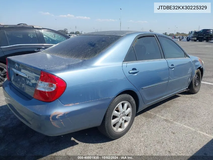 JTDBE32KX30225329 2003 Toyota Camry Xle