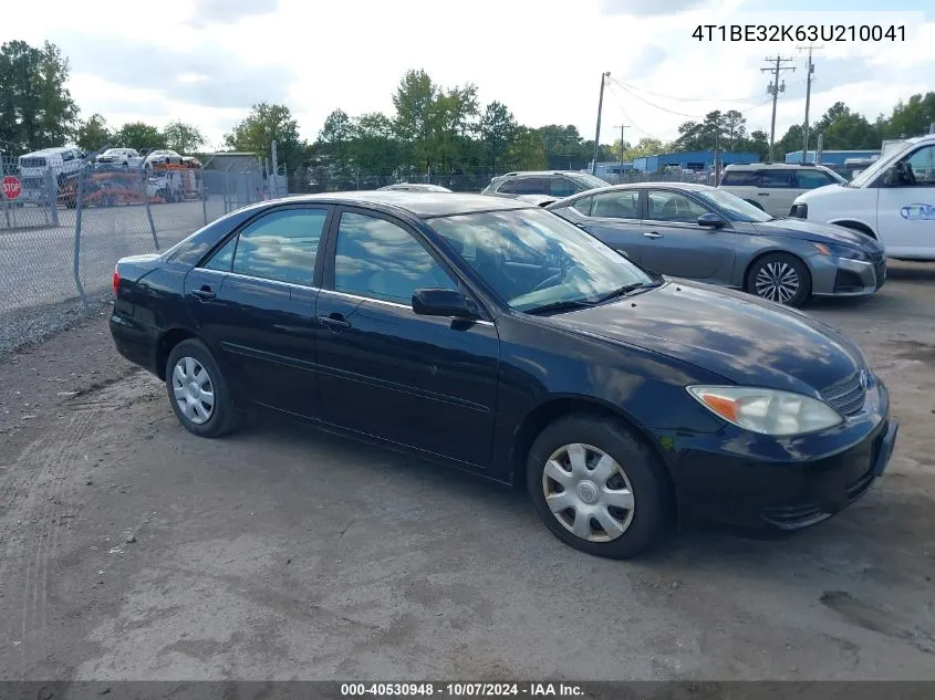 4T1BE32K63U210041 2003 Toyota Camry Le