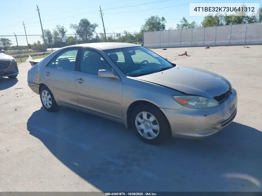 4T1BE32K73U641312 2003 Toyota Camry Le