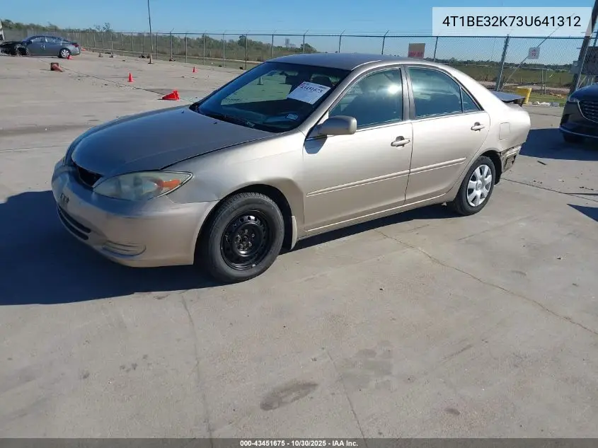 4T1BE32K73U641312 2003 Toyota Camry Le