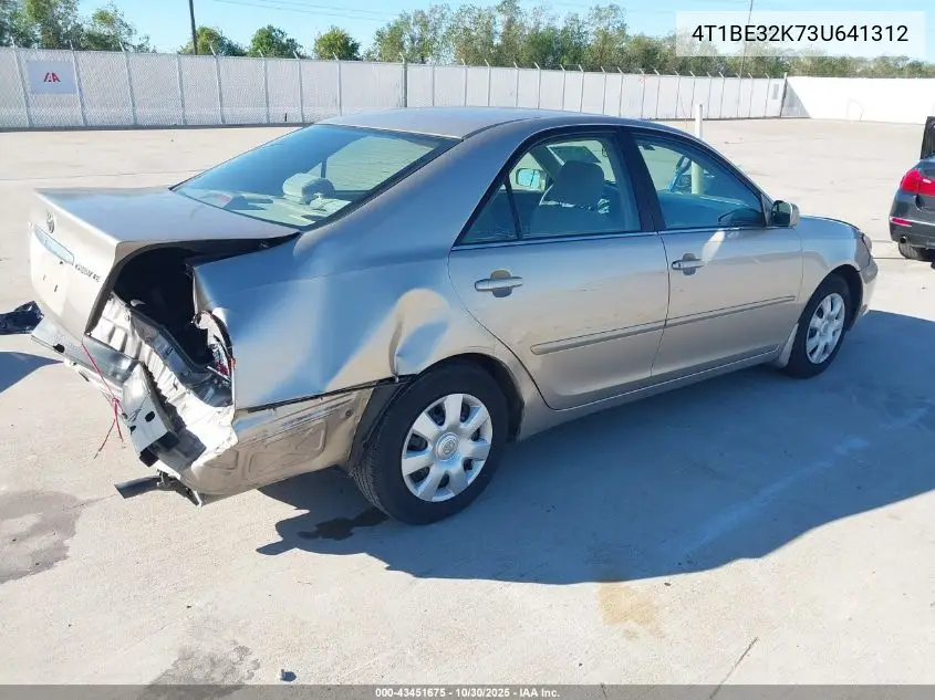 4T1BE32K73U641312 2003 Toyota Camry Le