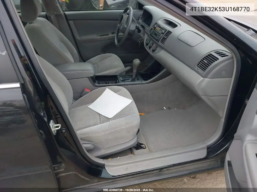 4T1BE32K53U168770 2003 Toyota Camry Le