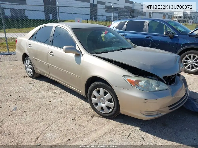 4T1BE32K13U700872 2003 Toyota Camry Le